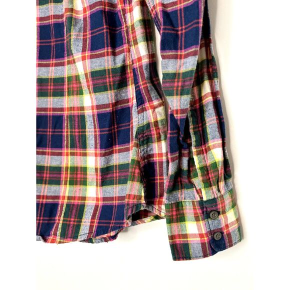 Eddie Bauer Women's Classic Plaid Shirt Size Small 100% Cotton G92 - Picture 8 of 13